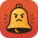 Scroll Scold icon — an angry bell